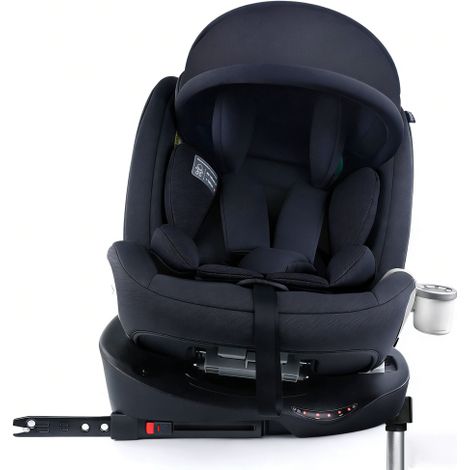 Siège Auto Enfant Graco Rotation 360° à Tête Réglable, Système ISOFIX, Certifié i-Size 0-12 Ans (40-150cm), Pare-Soleil et Porte-Gobelet Inclus