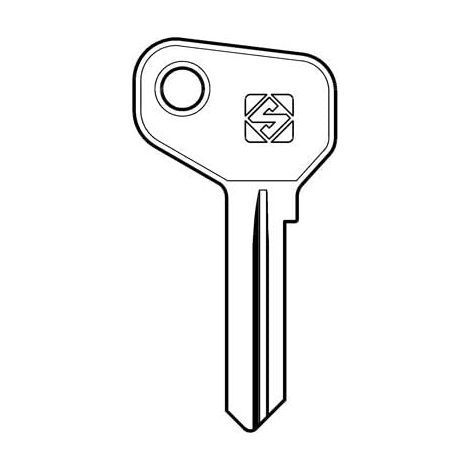 Chiave Auto Safe Giobert AF7C Silca Acciaio Nichelato 10 Pezzi