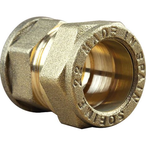 Arcanaute – Raccord bicône droit femelle 3/4" (20/27) – Cuivre 22 – Raccord olive à visser sans soudure – Pour plomberie professionnelle