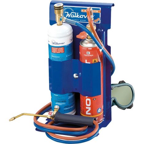 Kemper – Chalumeau bi-gaz professionnel pour soudure et découpe métal 5mm – Flamme réglable 3100°C – 2 buses Ø 0,50 et Ø 0,65 – Caisson en acier robuste