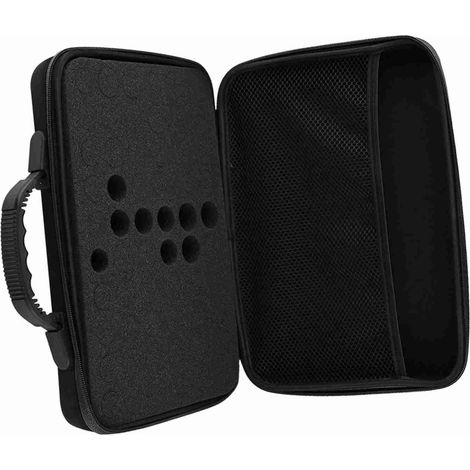 Transportkoffer für ätherische Öle, Hartschalenkoffer, 60 Fläschchen, geeignet für 5-ml- und 15-ml-Fläschchen (Schwarz) (1/5)