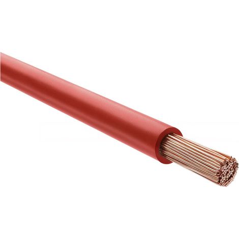 HELU KABEL H07V-K 1X50mm² RD (rot) Einzelader PVC rot AD 13,9mm Nennspannung Uo/U 450V/750V - 1 Meter