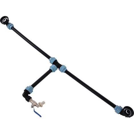 Raccord coude IBC cuve adaptateur sortie robinet connecteur pour remplissage arrosoir 2 fûts en série levage (1/5)