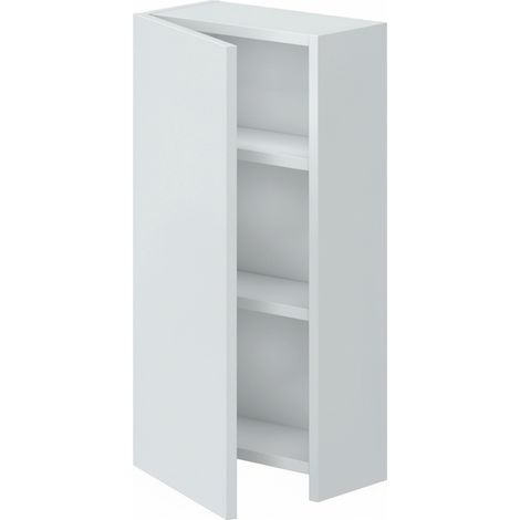 Pensile Bagno Sospeso Con Anta Reversibile E 2 Ripiani Regolabili Mobile Salvaspazio Da Parete In Melaminico Per Bagni Moderni E Piccoli Spazi 60 x 30 x 16 Cm Colore Bianco (1/5)