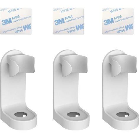 3 Pcs Support de Brosse à Dents électrique, Support de Brosse à Dents Mural Autocollant, Support à Ventouse pour Dentifrice Brosse à Dents tête de Brosse à Dents électrique - Type Universel, (1/5)