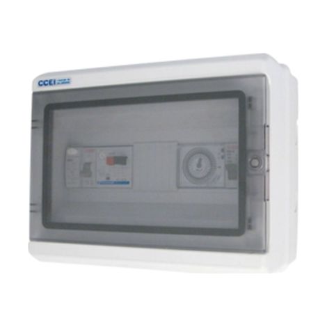 Ccei – Coffret multifonctions pour piscine Panorama PA310 Radio – Gestion filtration 24h, horloge, télécommande – Transformateur 100VA