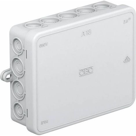 Boîte de dérivation obo-bettermann 2000410-g IP55 polyéthylène (1/2)