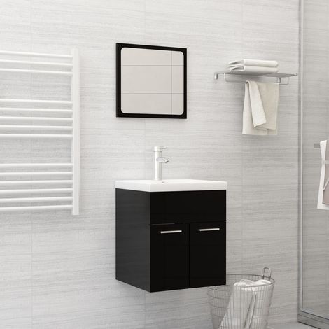 Lavabo à poser Lavabo Vasque salle de bain encastré avec robinet 42x39x18 cm Céramique Blanc (1/5)