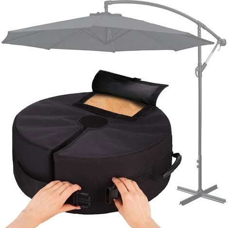Leste Pied Parasol, Sac de Lestage Parasol, Sac de Lestage Sable, Sac de Lestage Tonnelle, pour du Jardin et du Patio,1pcs (1/5)
