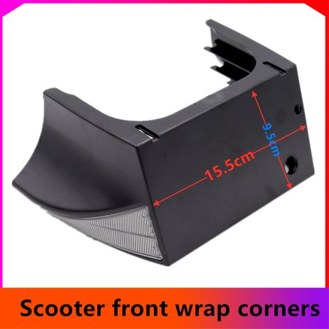 Hilop Accessories 10-inch Front and Rear Mudguards Scooter Front Cover Front Edge Brake Q8Q9 Electric Scooter (1/4)