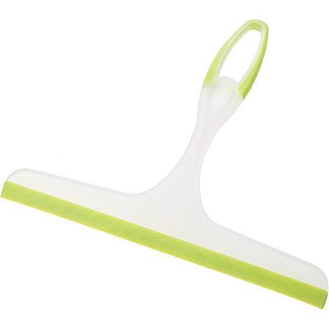 Raclette Pour Porte De Douche - En Acier Inoxydable 18/8 - Lame En Silicone Souple - Usage Multifonctionnel Sur Verre Et Miroir - 1 Pièce (1/4)