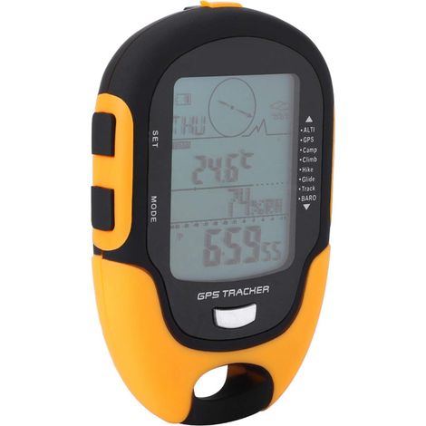 Baromètre Altimètre Numérique - GPS Et BeiDou - Boussole Numérique - Thermomètre Hygromètre - Éclairage D'Urgence - USB Rechargeable - Pour Randonnée Et Outdoor - 1 Pièce (1/5)