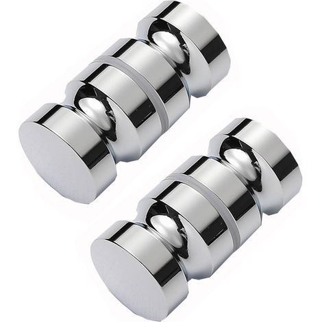 Poignées de porte de douche (lot de 2), poignées de porte de douche en acier inoxydable