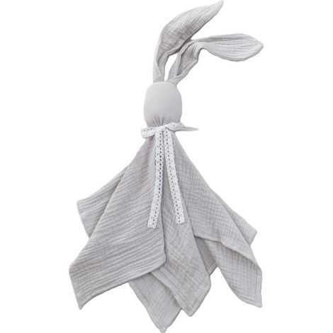 Peluche lapin en mousseline (lune) (1/4)