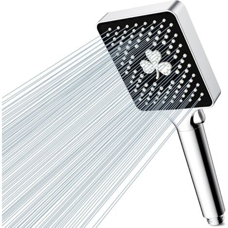 High-pressure shower head with 6 modes, universal shower head for low water pressure, with one-hand adjustment function (1/5)