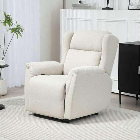 Sillón relax reclinable hasta 160°, beige DESVIAE (1/5)