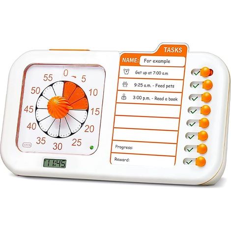 Visual ADHD Timer for Children and Adults with Planning Board, Task Timer, Task Chart and Visual Schedule (1/5)