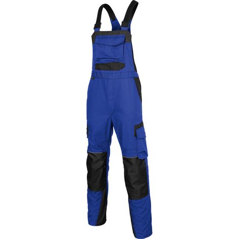 KÜBLER Latzhose InnovatiQ, kornblau / schwarz, Konfektionsgröße DE: 56