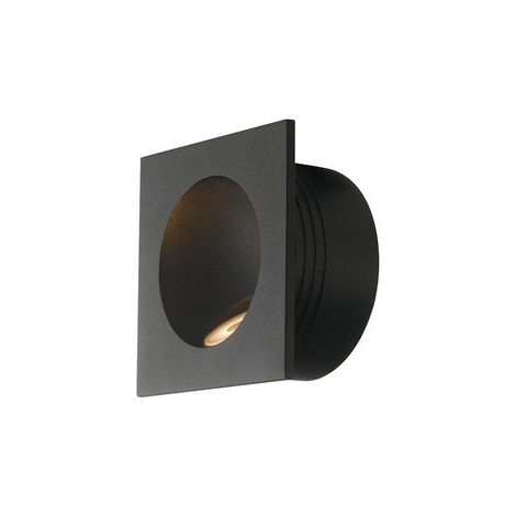 "Segnapassi da esterno LED ONYX quadrato nero 2W 4000K (luce naturale)" (1/2)