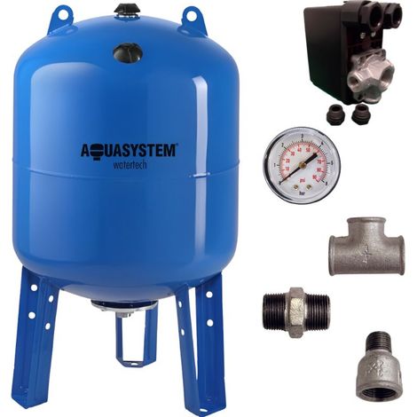 Réservoir à vessie vertical 300L – Pression 10 bars – Installation simplifiée – Manomètre intégré pour contrôle précis – LBP (1/5)