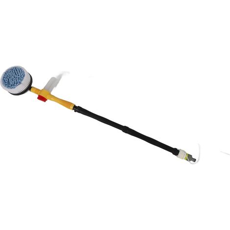 Brosse de Lavage de Voiture en Rotation, Outil D'éponge à Toucher Doux pour le Nettoyage du Corps de la Voiture, Lavage de Voiture Haute Pression avec Poignée Longue, Adaptée au (1/5)