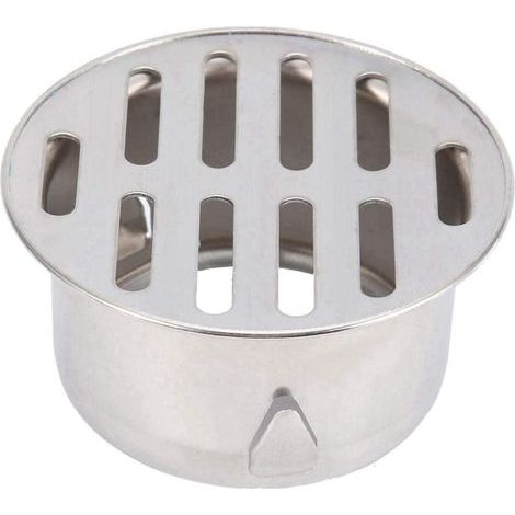 Floor Drain, Anti-Blocking Stainless Steel Balcony Floor Drain for Outdoor Courtyard Use (75 Flat Outlet) (1/5)