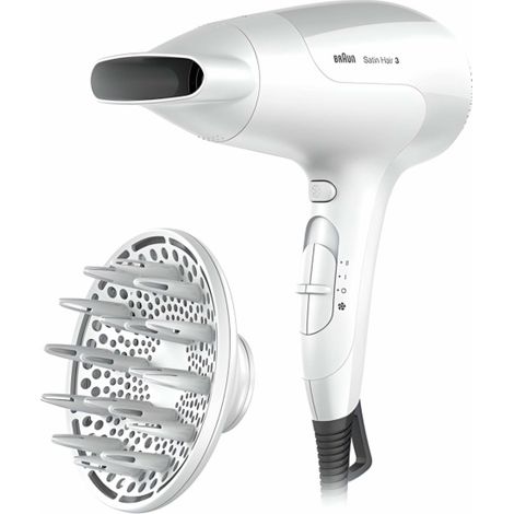 Braun HD385 - Satin hair 3 power perfection secador de pelo con iontec y difusor, 2000 w (1/3)