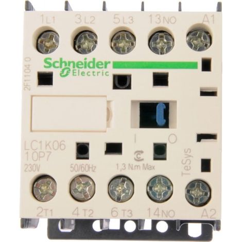 Contattore TeSys LC1K - 3 poli - AC3 440V 6 A - 230 V AC - LC1K0610P7