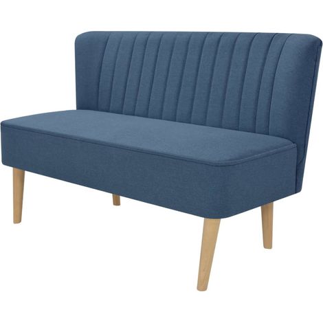 Canapé,Sofa Style Moderne Scandinave pour Salon 117 x 55,5 x 77 cm Tissu Bleu -Q4437 (1/4)