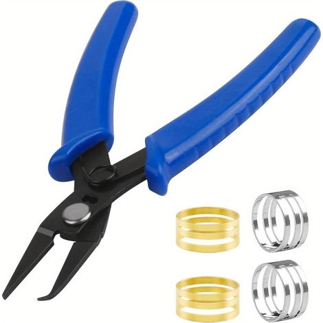 Jeu de pinces de bijoutier, 3-en-1, inox, pour bijouterie (1/4)