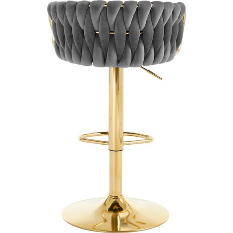 Chaise de café, tabouret de table à coussin moelleux, siège confortable, élégant tabouret de bar, chaise de cuisine (un seul tabouret de bar inclus) (1/5)
