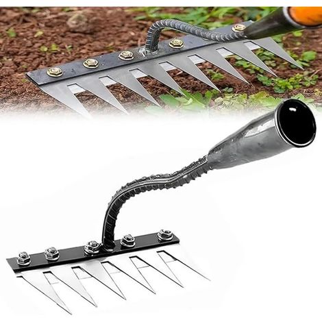Rteau dsherber en acier au carbone pour lhorticulture (1/5)