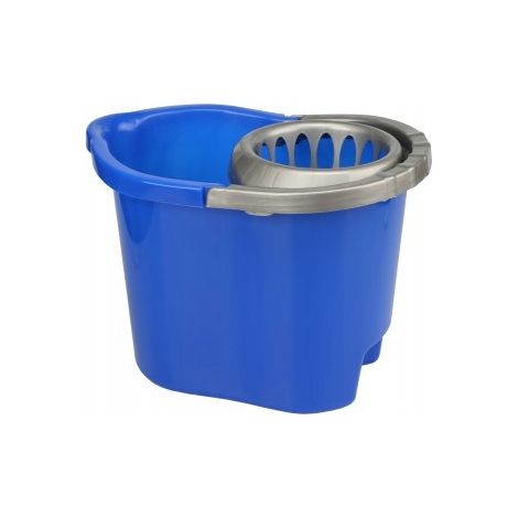 Seau à serpillière avec essoreuse 13 l bleu