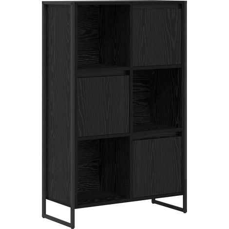 Maison Exclusive - Bücherregal Schwarz Eichen-Optik 68 x 30 x 108