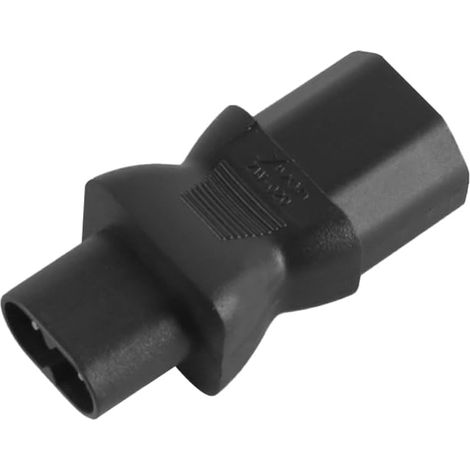Convertisseur droit IEC 320 C8 mâle vers C13 femelle 10 A 250 V Adaptateur secteur pour équipements électriques Ordinateurs Moniteurs Imprimantes Projecteurs et plus (1/5)