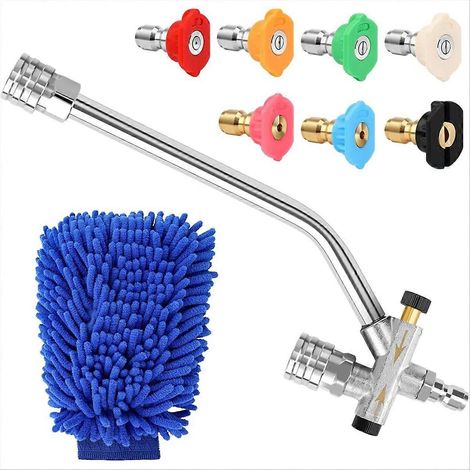 Accessoires Dual raccord 7 pulvérisateur Nozzles avec 1 voiture lavage Mitt 1 4In Quick Connect (1/5)