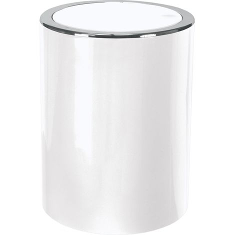 Kleine Wolke 5829114858 cap - Pattumiera per Bagno, da 5 Litri, Colore: Bianco Neve (1/3)