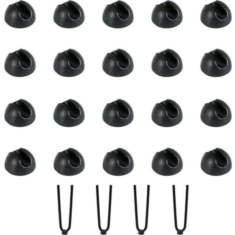 YMYNY 20 pièces protège-pieds de chaise, protège-pieds de table en épingle à cheveux, coussin de chaise en silicone, coussinets de chaise pour table à manger, pieds de table basse (1/4)