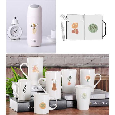 100 Autocollants Décoratifs Étanches Style Bohème pour Accessoires - Portable, Téléphone, Gourde, Valise
