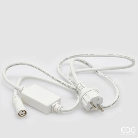 EDG Enzo De Gasperi Cavo Elettrico per Cascata 150 Cm IP44 White
