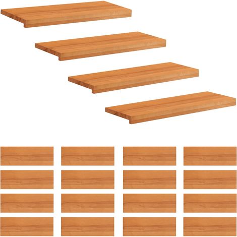 Marches d'escalier 20 pièces 70 x 30 x 2 cm Marron Clair vidaXL