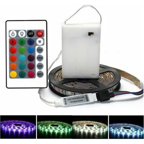 Ruban LED, Bande LED, LED Stripe changement de couleur, infrarouge, télécommande, étanche,2M, KINSI