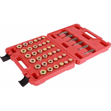 Kit de réparation de filetage de carter d'huile 114 pièces, outil pour bouchon de vidange de boîte de vitesses M13 M15 M17 M20 M22 (1/5)
