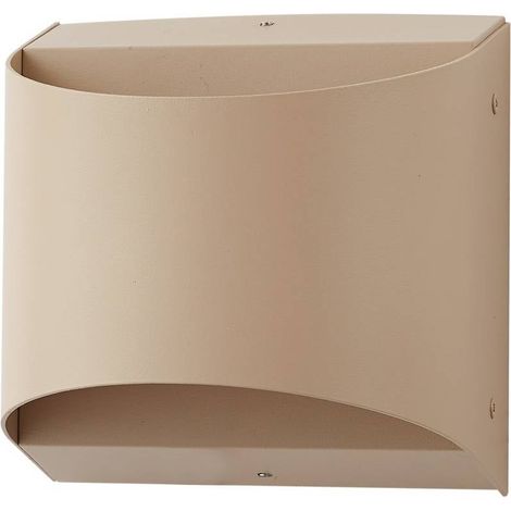 Lindby Lámpara de pared Led exterior 'Lenore' en Blanco Aluminio