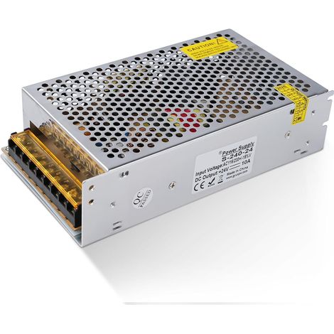Alimentation 24V 10A 240W transformateur adaptateur AC115V/230V vers DC 24V alimentation à découpage Convertisseur de Commutation S-240-24 LED pour éclairage LED (1/5)