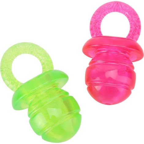 Jeffergarden Jouet molaire pour animaux de compagnie, 2 pièces, dents propres, sucette, jeu à mcher, jouets d'entranement pour chien et chat (1/4)