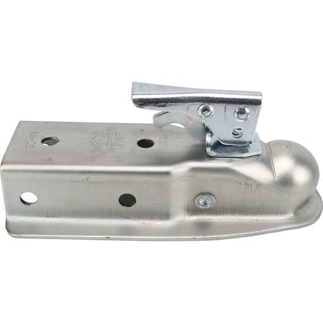 Attelage remorque tête d'attelage boule 50mm largeur canal 63mm capacité 3500lbs anticorrosion pour caravane camping-car (1/5)