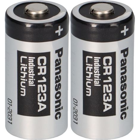 2x Panasonic 3V CR123A DL123A Batterien CR17345 Ultra Lithium Foto Bulk (1/5)