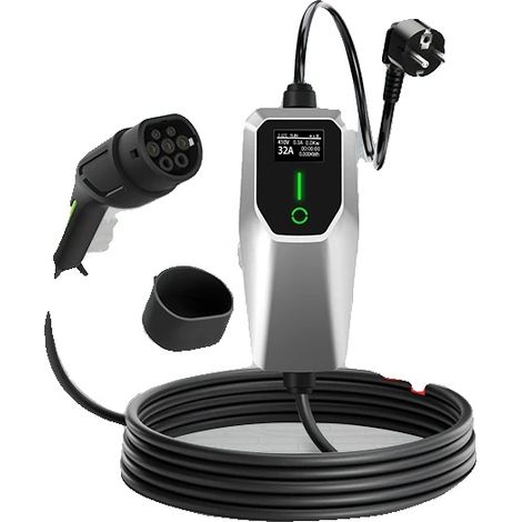 Chargeur EV, Compatibilité polyvalente, Construction durable, SYS 3.5KW 6M, Type2-f (1/2)