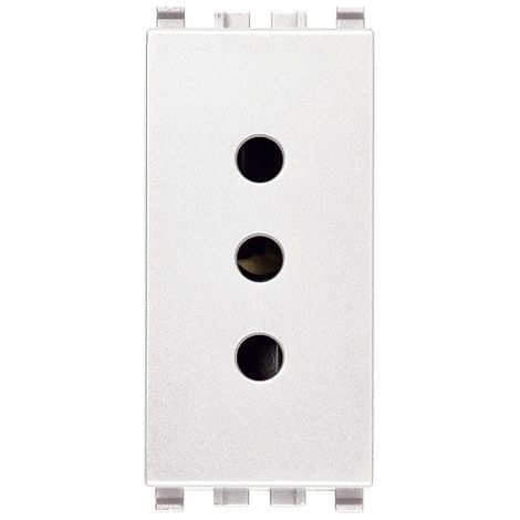 Presa 2P+T 10A P11 1 modulo Bianco Vimar Eikon Bianca 20201.B (1/3)